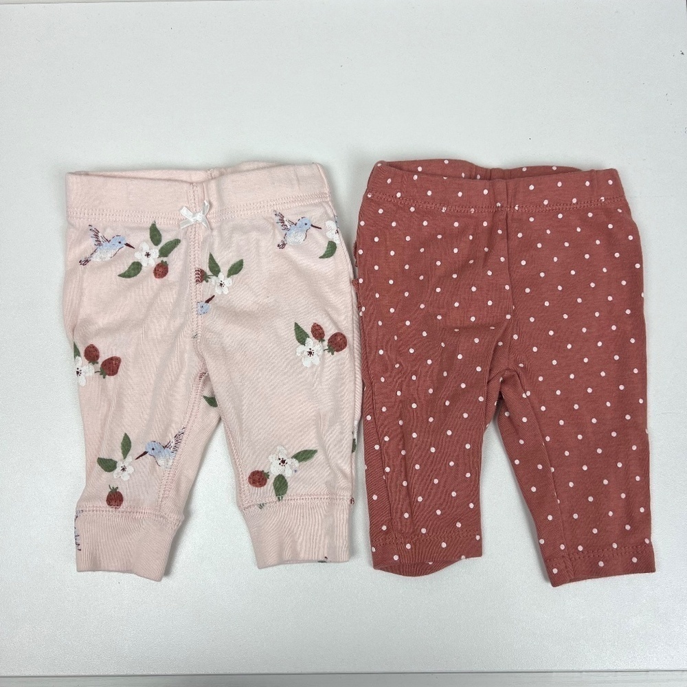 Bundle of 2 Sets (4 Total) Carter's Leggings Sz NB